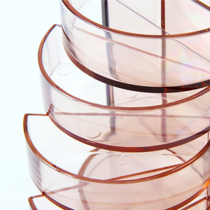 Deli 906 Pen Holder Transparent Four Layer Plastic Pen Stand For Makeup Organizers - Product Image 3