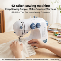 Machine à coudre domestique UFR-707 durable à faible entretien avec point surjet et broderie pour la confection de vêtements et les projets créatifs