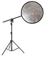 Jingying Portrait de produit de studio photo Pivotant à 360 degrés Longueur réglable Support de réflecteur télescopique Bras de flèche extensible