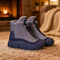 Chaussures et bottes d'hiver pour femmes, nouvelles, en fourrure épaisse, imperméables, confortables, douces, respirantes