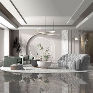 GEDO Vente en gros Meubles de salon Luxe Canapé en mousse de tissu 5D Remplissage en mousse de tissu en forme spéciale Compression sous vide - Product Image 2