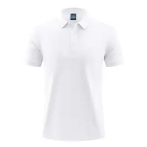 Vente en gros de haute qualité Polo simple avec logo personnalisé de golf décontracté pour hommes