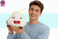 Porte-clés en peluche amusant et écologique en forme de nuage pastèque, vente en gros, grande quantité, plusieurs styles, jouets emoji en peluche pour garçons
