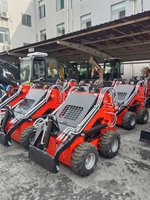 Chargeuse-pelleteuse sur chenilles de 380 kg avec pelle à arbres et chargeur frontal