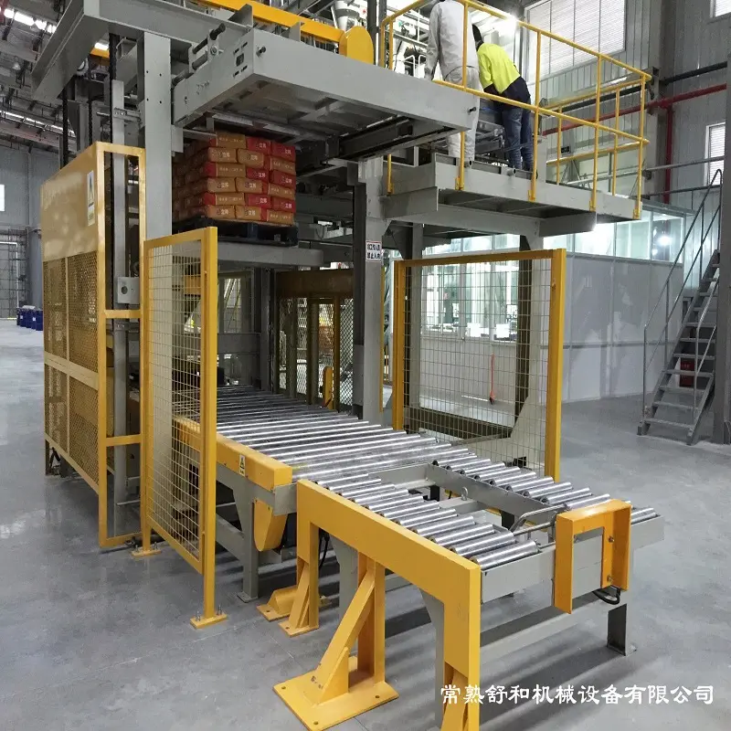 Shuhe high quality fully automatic high-level palletizer machine for packing line