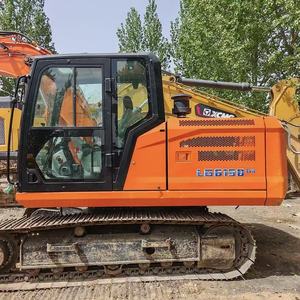 Excavatrice sur chenilles d'occasion Lonking LG6150G4, 14 tonnes, hydraulique moyenne, moteur Cummins, engin de construction pour creuser, en stock - Product Image 3