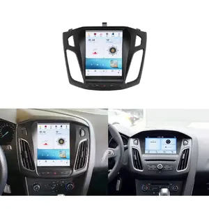 10.4 "Xe Android cho Ford Focus MK3 2013 2017 đài phát thanh Carplay đa phương tiện Tesla Màn hình GPS Navigation Video Player