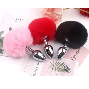<span class=keywords><strong>Plug</strong></span> anus en métal avec queue de lapin, chat renard, chien, <span class=keywords><strong>plug</strong></span> anal, jouets sexuels pour adultes - Product Image 3