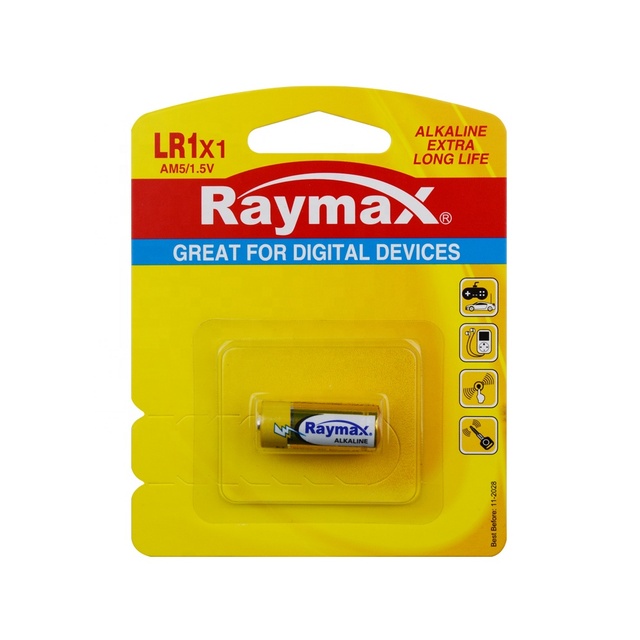 Raymax MN9100 910A 1.5V LR1 N Size Alkaline Battery High Quality LR1