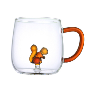 Vaso de Vidrio Resistente al Calor Hecho a Mano OEM con Figuras de Animales <span class=keywords><strong>en</strong></span> el Interior, Vasos para Beber Agua - Product Image 2