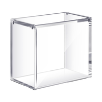Boîte de protection en acrylique transparente de qualité supérieure 8+5 mm, édition anglaise, résistante aux UV, avec couvercle magnétique