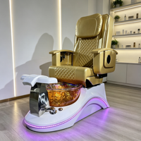 Fauteuil de pédicure et de massage des pieds électrique réversible de luxe haut de gamme BePopular avec pompe de drainage intégrée