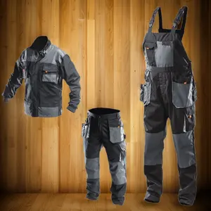 2024 Custom Working Bib Pants Overall New Fashion Double Knee For Padding Men Bib Overalls Work Overall Bib Working Wears