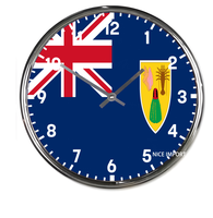 Horloge murale ronde avec drapeau de Tokelau, horloge silencieuse classique, fonctionne à piles, pour bureau, maison, salon