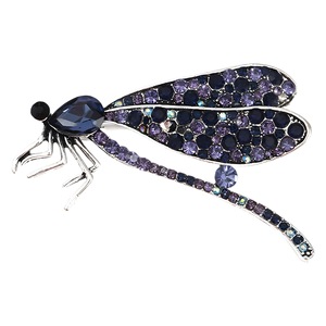 Yunlv เข็มกลัดแมลงปอน้ำแฟชั่นญี่ปุ่นและเกาหลีเข็มกลัดแมลงอัลลอยด์ชุดสูทอเนกประสงค์ - Product Image 5