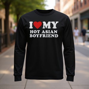 Camiseta de manga larga I Love My Hot Asian Boyfriend - Product Image 3