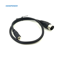 Câble DIN 5P à 3.5mm 50CM 5Pin prise DIN mâle à 3.5 MM femelle SmartPhone AUX casque adaptateur de prise stéréo câble d'entrée