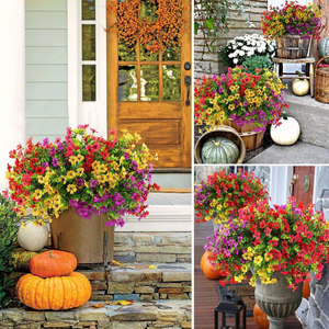 Flores Artificiales de Primavera Resistentes a los Rayos UV, Ramo de Flores Falsas de Plástico para Decoración de Jardín, Patio, Interiores y Hogar - Product Image 3