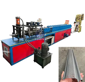 Slat Form Machine Door Jamb Cold Forming Mill Automatic Gauge Steel Roll Up Shutter Production Line Equipment