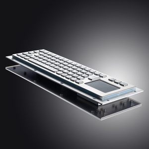 Công nghiệp cấp IP65 Bàn phím kim loại không thấm nước với đèn nền màu xanh và <span class=keywords><strong>Touchpad</strong></span> cho điều kiện khắc nghiệt - Product Image 5