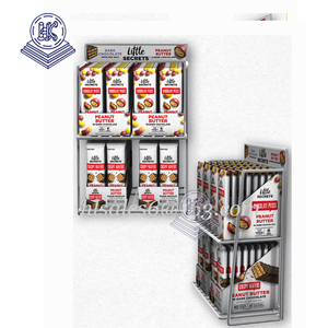 2025 tùy chỉnh màu đen kim loại treo tường bưu thiếp giá Snack dây Rack hiển thị cho Cửa hàng kẹo - Product Image 3