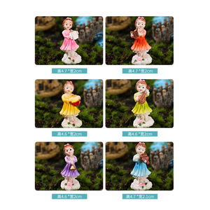Figurines de fées avec instruments de musique, artisanat en résine, décorations de paysage miniatures, décoration artistique pour la maison - Product Image 2