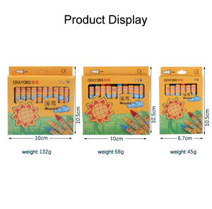 Ensemble de crayons de couleur pour enfants, couleurs vives, pastels soyeux, craie non toxique, crayons de couleur lavables pour la peinture - Product Image 4