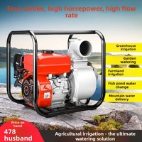 Pompa Air Berbahan Aluminium Alloy Bertenaga Diesel 2/3/4/6 Inci; Pompa Irigasi Pertanian dan Pemadam Kebakaran; OEM
