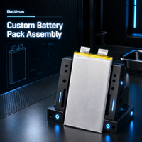 Batterie LiPo pour drone FPV d'endurance 2200mAh 3.7V 60C 132A à décharge élevée, format pochette, BATTIVUS, vente en gros d'usine, OEM ODM