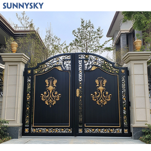 Sunnysky Thép Hiện Đại Cổng Nướng Thiết Kế/Nhà Mới Nhất Chính Đu Đơn Giản Đường Lái Xe Đơn Giản Sắt Rèn Thiết Kế Cổng Đơn Giản - Product Image 6