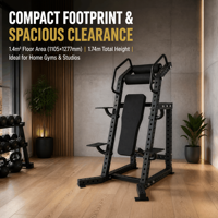 Appareil Commercial Réglable pour Abdominaux et Entraînement du Core, Machine à Sit-up Inversée, Équipement Vertical pour Relevé des Genoux pour Salle de Sport