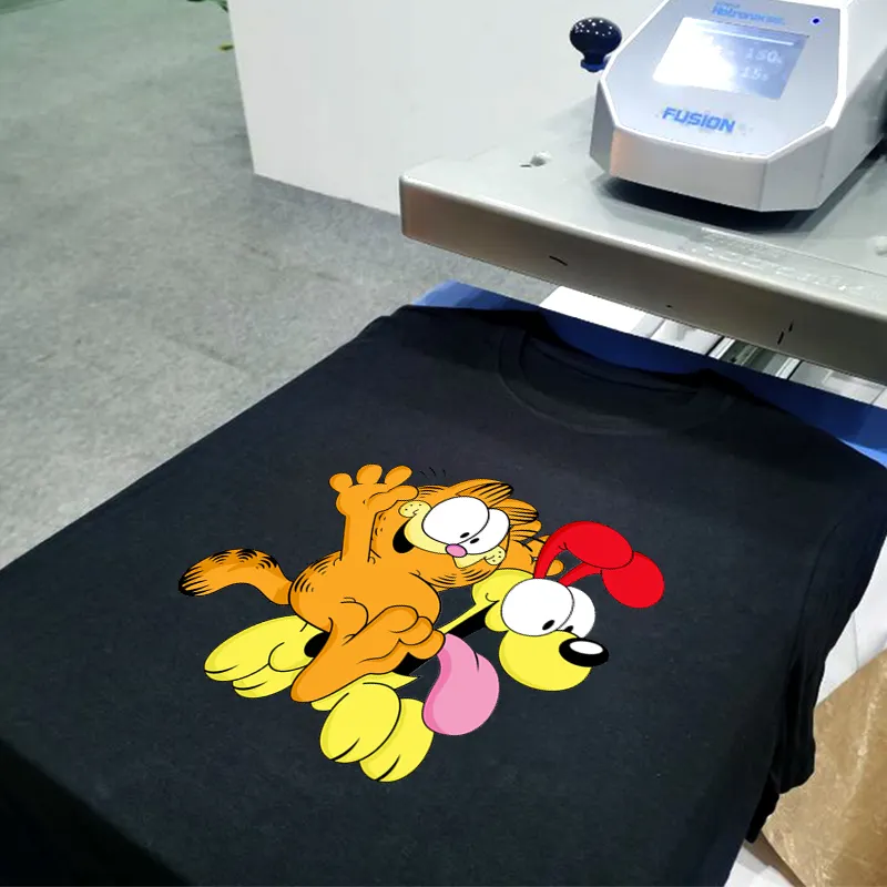 カスタムデザインラベルプラスチソル熱転写フィルム印刷ステッカーメーカーTシャツとコットンバッグ用のシルクスクリーン印刷