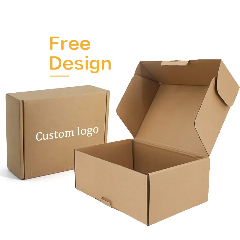 Boîte d'emballage personnalisée avec logo, conception libre, boîtes d'expédition écologique pour produits de beauté naturels, boîte d'expédition en papier noir