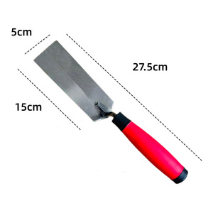 Ensemble de truelles à plâtre en acier inoxydable de qualité industrielle SANTWELL, longueur de lame de 10 1/2 pouces, pointe plate, outils de maçonnerie ergonomiques - Product Image 4