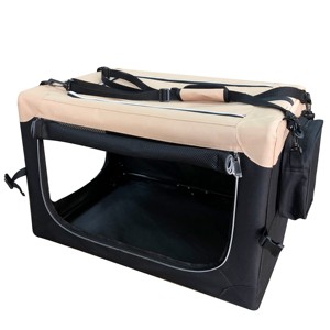 Jaula Plegable para Mascotas con Cierre de Cremallera, Malla Antiarañazos, Transpirable, Portátil, de Gran Capacidad - Product Image 1