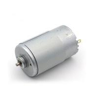 Moteur électrique haute vitesse 12V/24V RS555 avec arbre de 42 mm, mandrin de perçage, roulements à billes et construction à aimant permanent