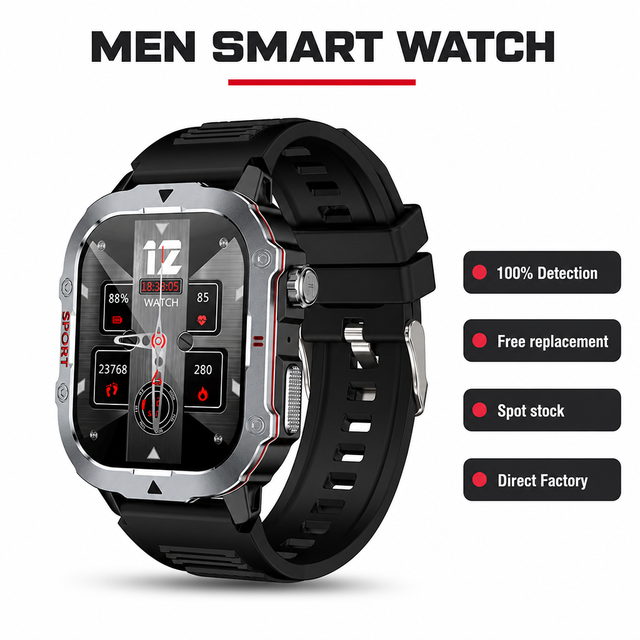 2026 C30 Pro Square Smart Watch,2.19" Full-Color Touch,Heart Rate Sleep Monitor,Multi-Sport Modes,OEM Custom Logo Factory Direct
