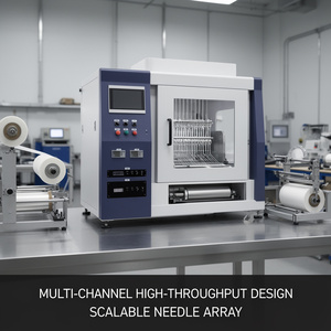 เครื่องอิเล็กโทรสปินนิ่ง SR-100 ประสิทธิภาพสูง แบบหลายช่องทาง ระบบม้วนต่อม้วน สำหรับการผลิตเส้นใยนาโนอุตสาหกรรมขนาดพิธีกรรมอย่างต่อเนื่อง - Product Image 2