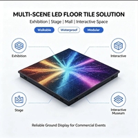 Écran LED P2.5 pour dalles de sol, capacité de charge élevée, affichage LED HD avec protection GOB pour la scène intérieure et la danse