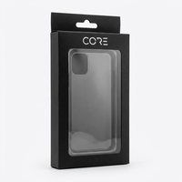 Boîte d'emballage de vente au détail moderne, personnalisée, imprimée avec dégradé, recyclable, en carton ivoire carré, estampée à chaud, à fentes, pour montre connectée lifestyle avec crochet