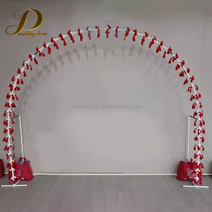 JINDANew New Red Automatic Inflatable <strong>Arch</strong> Balloon Backdrop <strong>Frame</strong> for Party Event - Product Image 1