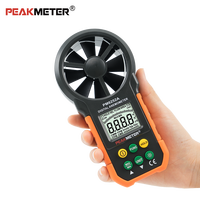 Anémomètre numérique portable pour la mesure du volume d'air, enregistreur de vitesse du vent avec écran LCD rétroéclairé, en matériau ABS, pour grue