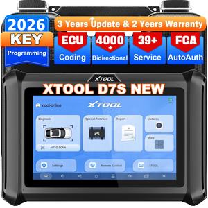 2026 XTOOL D7S 多品牌扫描仪 汽车专业OBD2诊断仪 带ECU编码 钥匙编程 39+重置功能 - Product Image 1