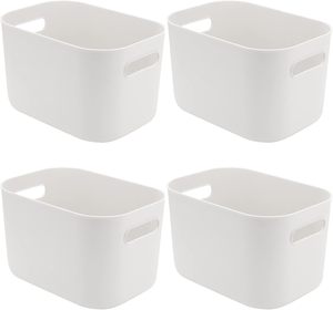 Good Quality PP Rectangle Clothing Organizer Toy Storage Box Handle <b>Lids</b> Eco-Friendly Customized Color 6-10L Capacity Save Space - Product Image 2