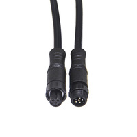 Fil de lumière LED extérieur connecteur 2 3 4 5 broches surmoulage M10 fil à fil mâle femelle faisceau de câbles connecteurs et câbles IP67