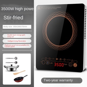 Stainless Steel 2-Burner Built-In Induction <b>Cooker</b> with Touch Control App-Controlled 6400W Multi-Function Waterproof Portable - Product Image 6