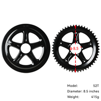 Untuk Chainring Crankset Model 9 untuk Motor Penggerak Tengah, Suku Cadang Kit Konversi E-bike CN