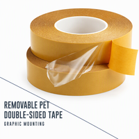 Adhésif de montage graphique amovible avec film PET transparent pour caissons lumineux