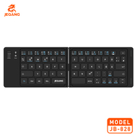 Keyboard Lipat Nirkabel BT 5.0 dengan Tombol Scissor Switch Ultra Tipis Multi-Warna untuk Tablet, Ponsel, dan PC