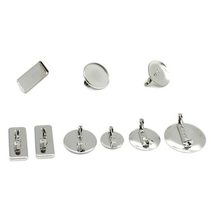 เครื่องประดับ Anno เข็มกลัด DIY หมุดสแตนเลสฐานกลวงเป็นรูปสี่เหลี่ยมผืนผ้าสำหรับการตั้งค่าอัญมณีเครื่องประดับแฟชั่นสำหรับทุกเพศ - Product Image 5